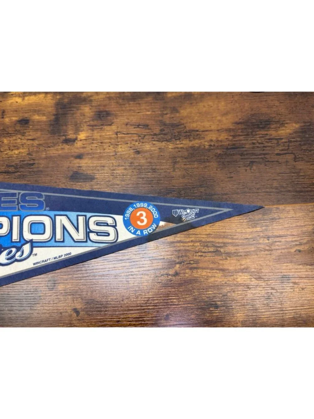 New York Yankees 2000 World Series Champions Subway Series Pennant 29.5 inches